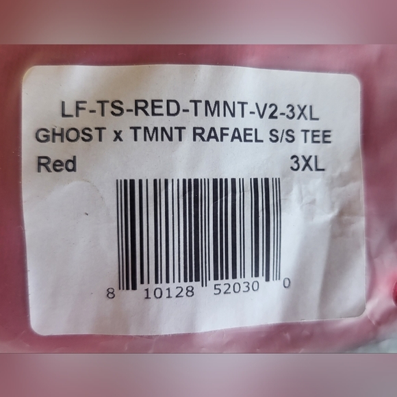 GhostLifestyle "Ghost X Teenage Mutant Ninja Turtle" (RAPHAEL) Tee - Picture 3 of 14